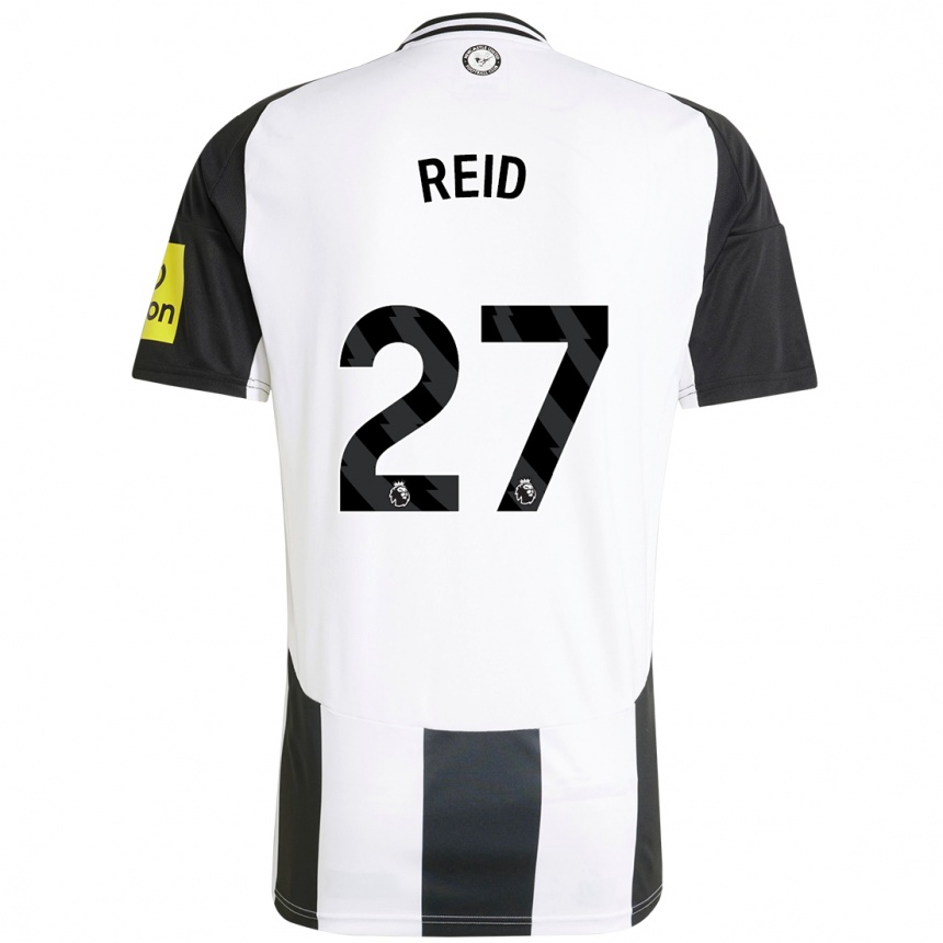 Niño Fútbol Camiseta Hannah Reid #27 Blanco Negro 1ª Equipación 2024/25