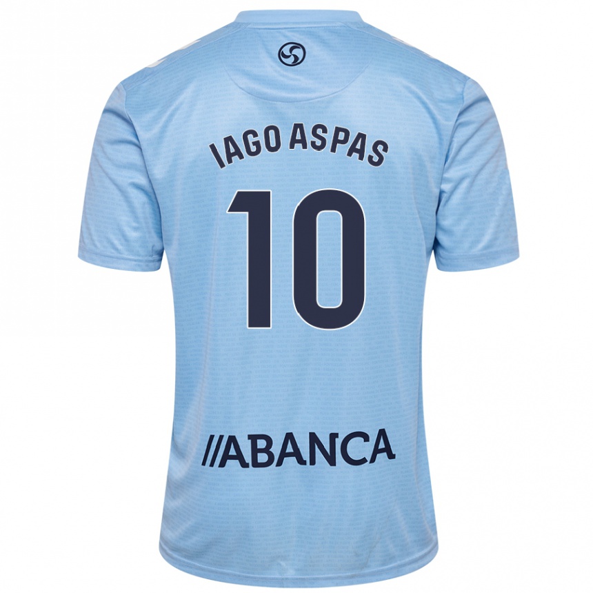 Niño Fútbol Camiseta Iago Aspas #10 Azul Cielo 1ª Equipación 2024/25