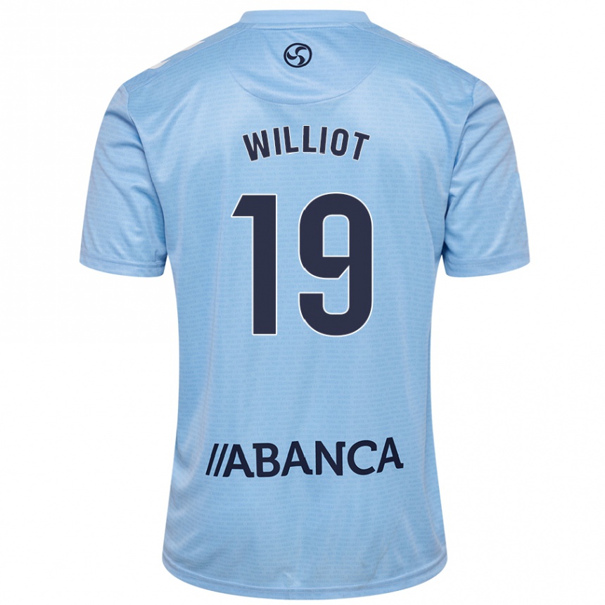 Niño Fútbol Camiseta Williot Swedberg #19 Azul Cielo 1ª Equipación 2024/25