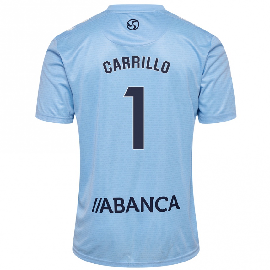 Niño Fútbol Camiseta Coke Carrillo #1 Azul Cielo 1ª Equipación 2024/25