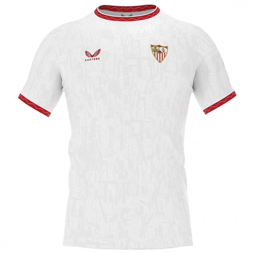 Niño Fútbol Camiseta Mariano Diaz #12 Blanco Rojo 1ª Equipación 2024/25