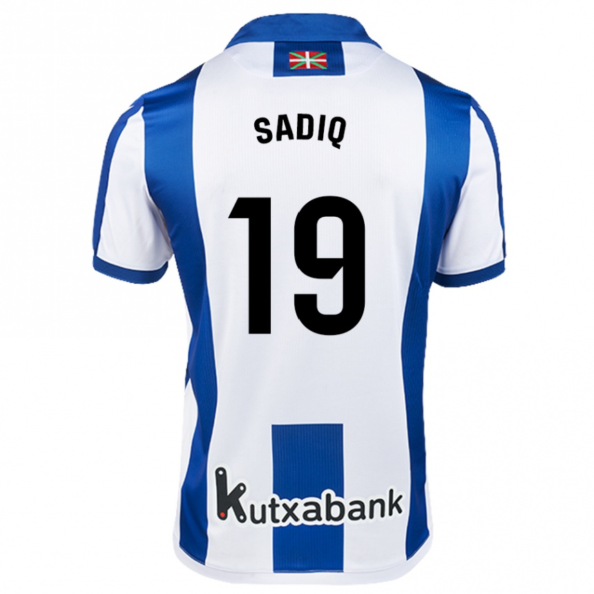 Niño Fútbol Camiseta Umar Sadiq #19 Blanco Azul 1ª Equipación 2024/25