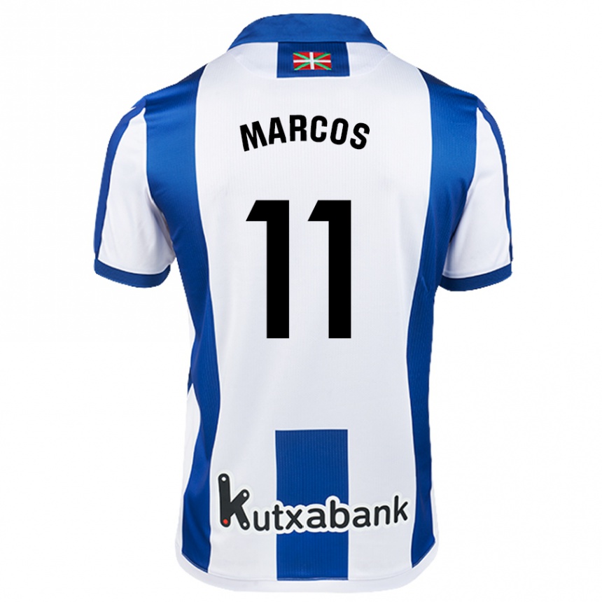 Niño Fútbol Camiseta Cecilia Marcos Nabal #11 Blanco Azul 1ª Equipación 2024/25