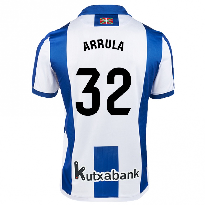 Niño Fútbol Camiseta Julia Arrula #32 Blanco Azul 1ª Equipación 2024/25