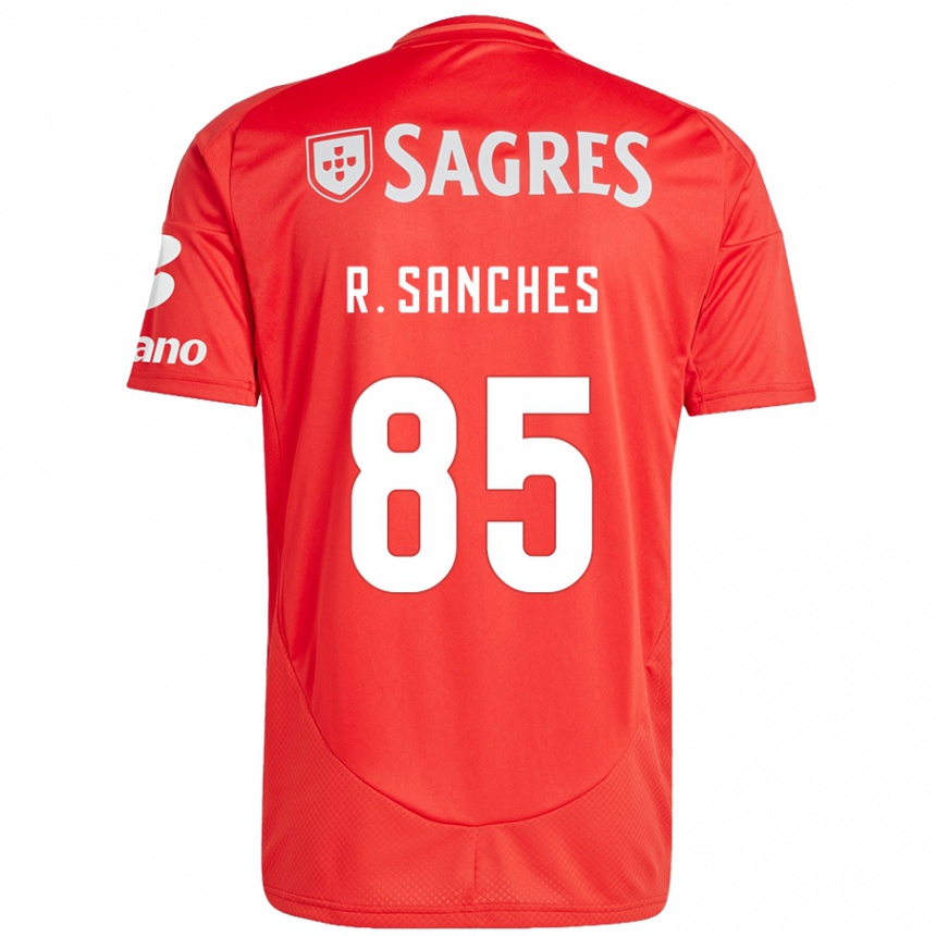 Niño Fútbol Camiseta Renato Sanches #85 Rojo Blanco 1ª Equipación 2024/25