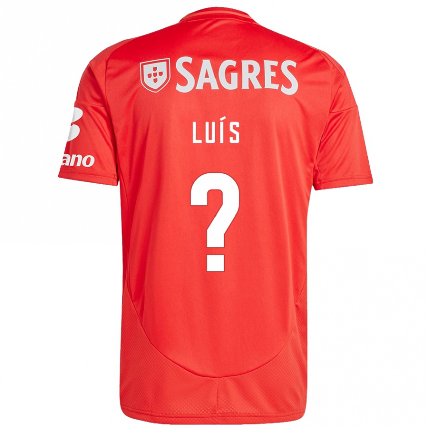 Niño Fútbol Camiseta António Luís #0 Rojo Blanco 1ª Equipación 2024/25