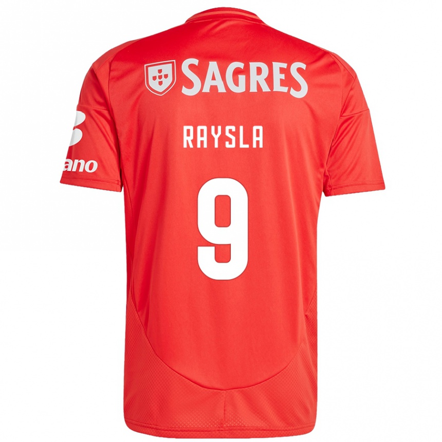 Niño Fútbol Camiseta Nycole Raysla #9 Rojo Blanco 1ª Equipación 2024/25