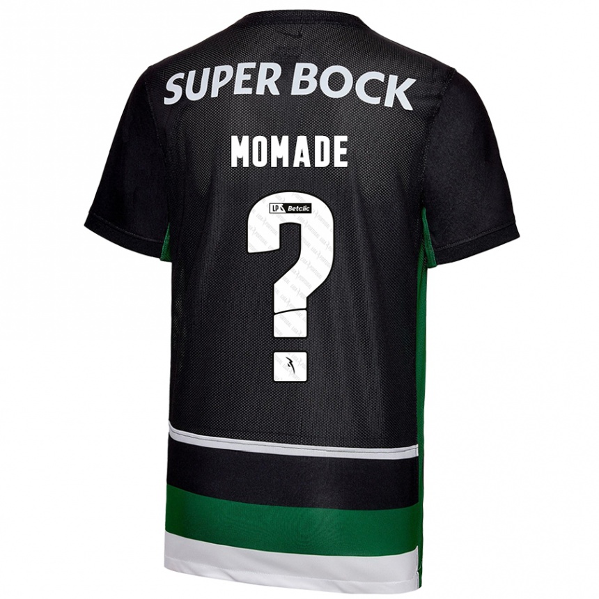 Niño Fútbol Camiseta Rayhan Momade #0 Negro Blanco Verde 1ª Equipación 2024/25