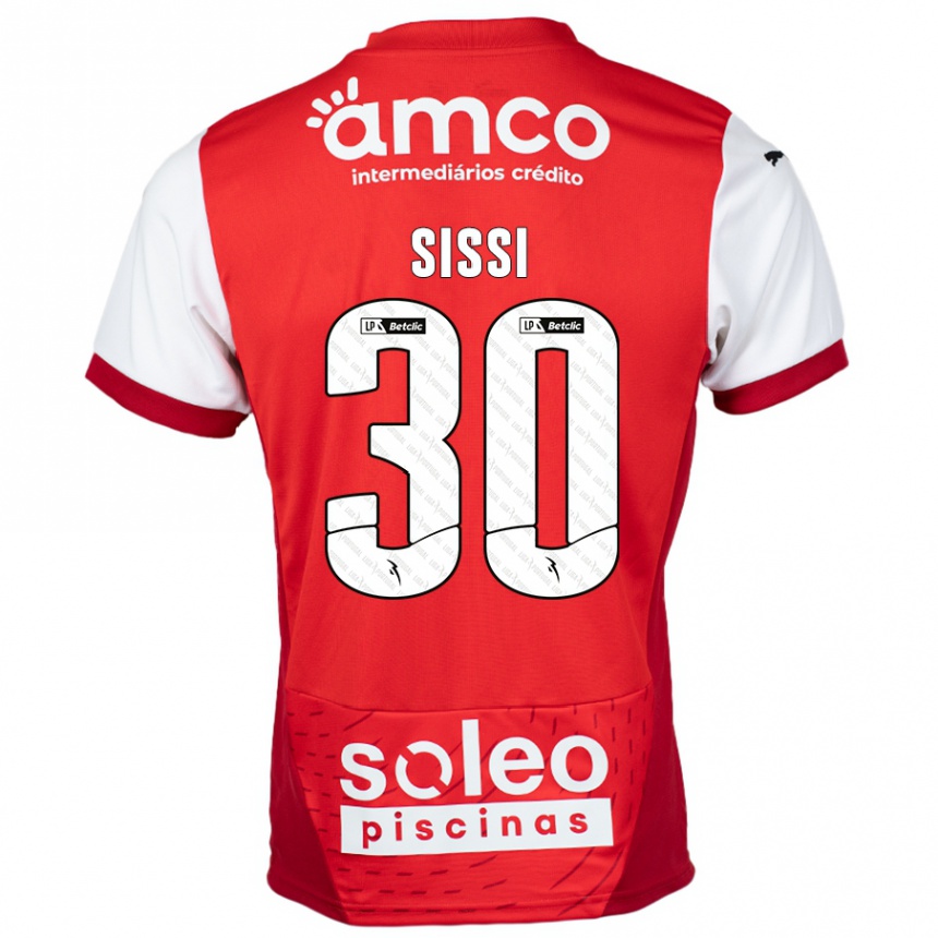 Niño Fútbol Camiseta Sissi #30 Rojo Blanco 1ª Equipación 2024/25