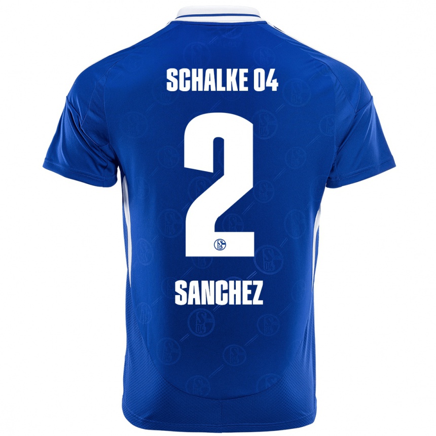 Niño Fútbol Camiseta Felipe Sánchez #2 Azul Real 1ª Equipación 2024/25