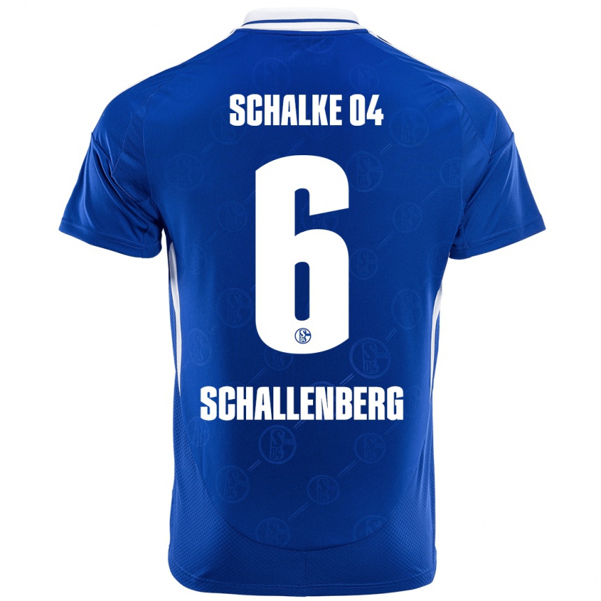 Niño Fútbol Camiseta Ron Schallenberg #6 Azul Real 1ª Equipación 2024/25