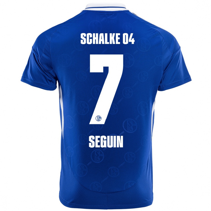 Niño Fútbol Camiseta Paul Seguin #7 Azul Real 1ª Equipación 2024/25