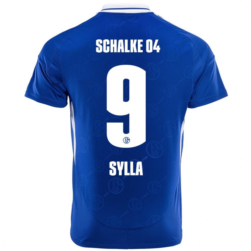 Niño Fútbol Camiseta Moussa Sylla #9 Azul Real 1ª Equipación 2024/25