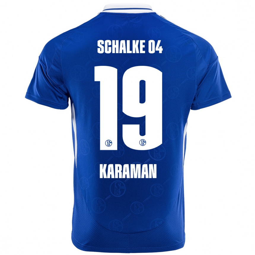 Niño Fútbol Camiseta Kenan Karaman #19 Azul Real 1ª Equipación 2024/25