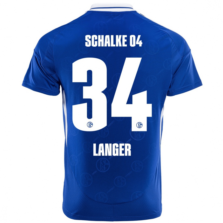 Niño Fútbol Camiseta Michael Langer #34 Azul Real 1ª Equipación 2024/25