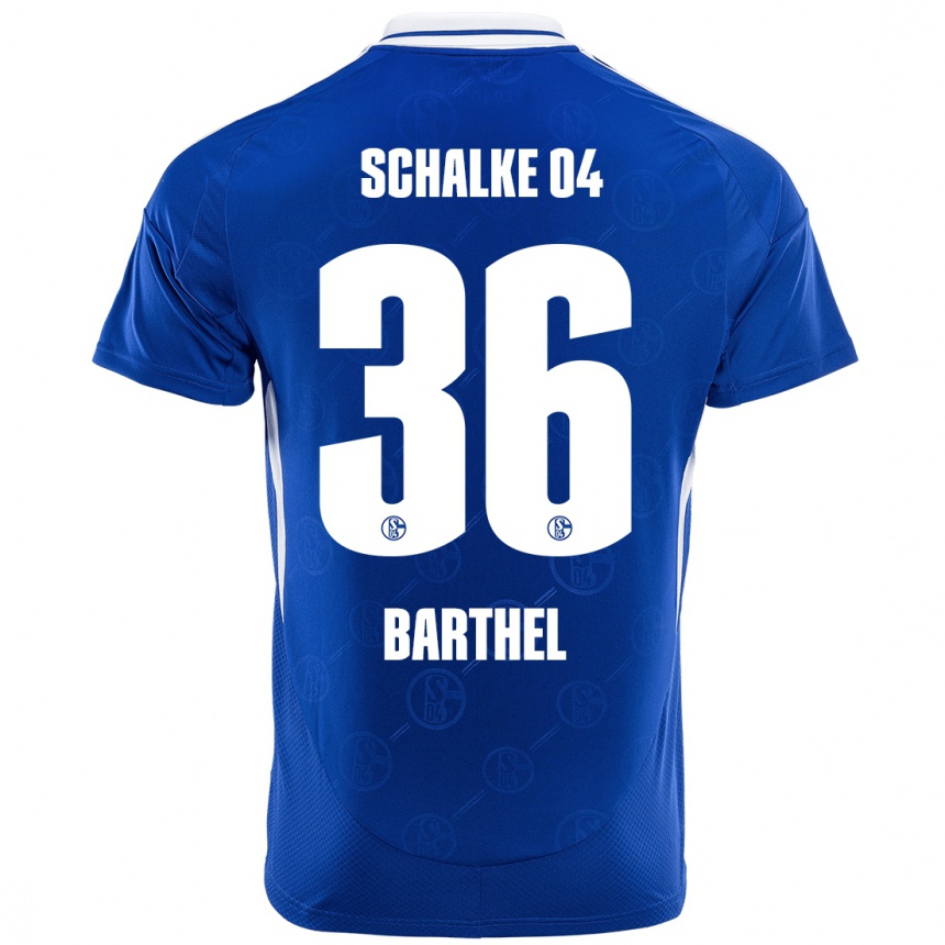 Niño Fútbol Camiseta Niklas Barthel #36 Azul Real 1ª Equipación 2024/25