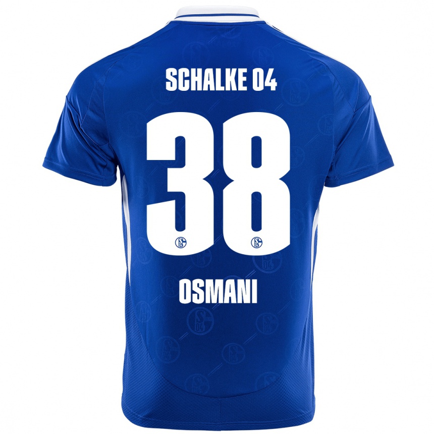 Niño Fútbol Camiseta Tristan Osmani #38 Azul Real 1ª Equipación 2024/25