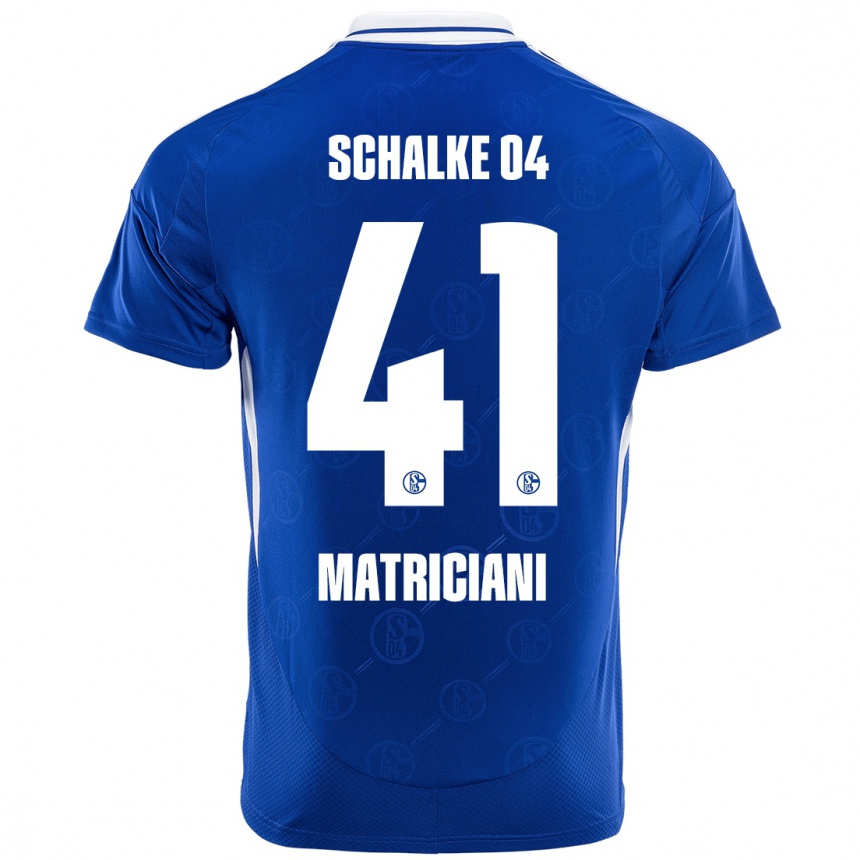 Niño Fútbol Camiseta Henning Matriciani #41 Azul Real 1ª Equipación 2024/25