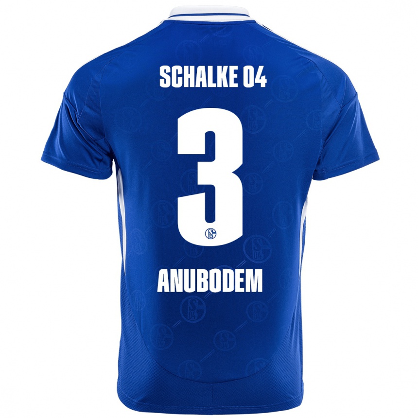 Niño Fútbol Camiseta Ngufor Anubodem #3 Azul Real 1ª Equipación 2024/25