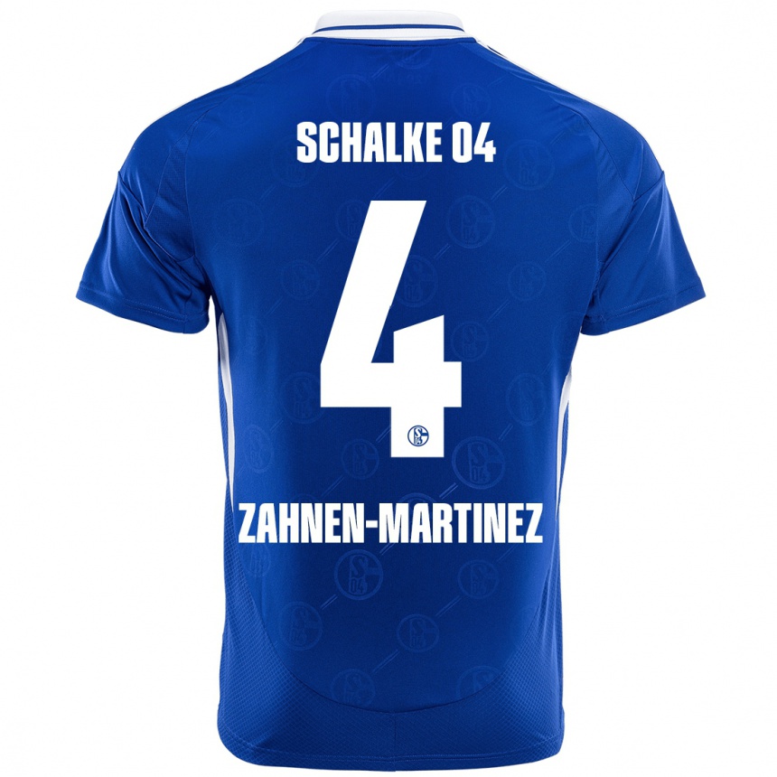 Niño Fútbol Camiseta Pablo Zahnen-Martinez #4 Azul Real 1ª Equipación 2024/25