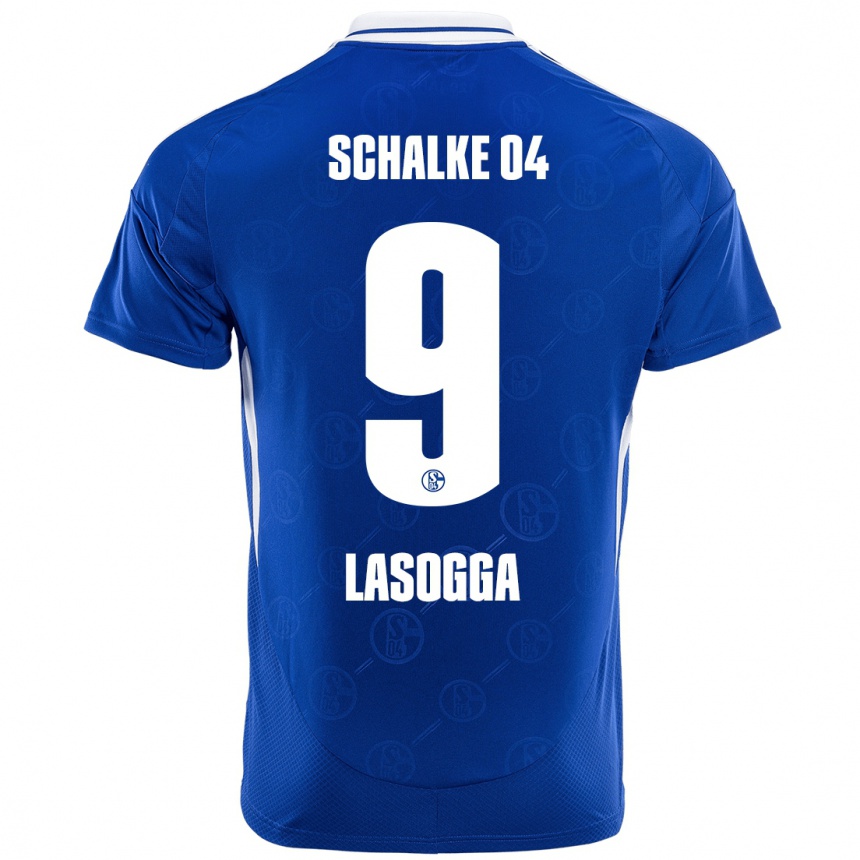 Niño Fútbol Camiseta Pierre-Michel Lasogga #9 Azul Real 1ª Equipación 2024/25