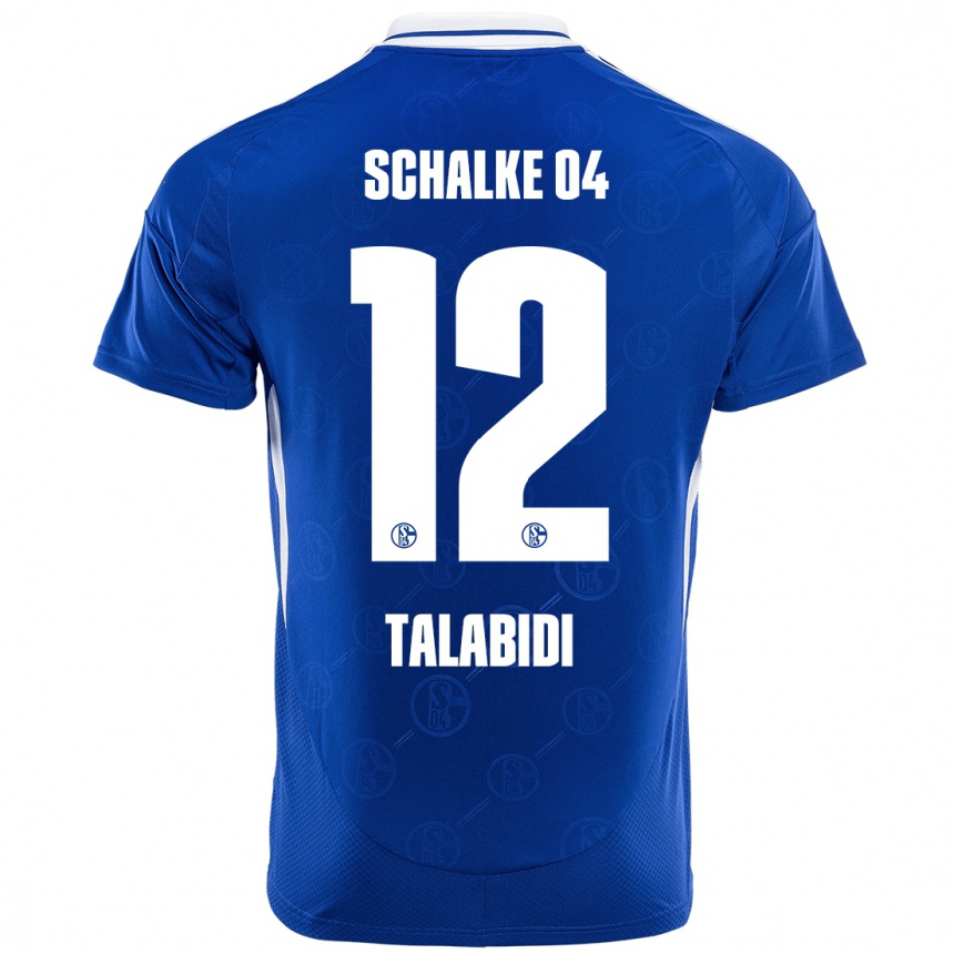 Niño Fútbol Camiseta Malik Talabidi #12 Azul Real 1ª Equipación 2024/25