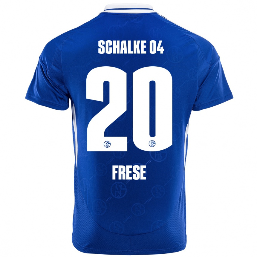 Niño Fútbol Camiseta Niklas Frese #20 Azul Real 1ª Equipación 2024/25