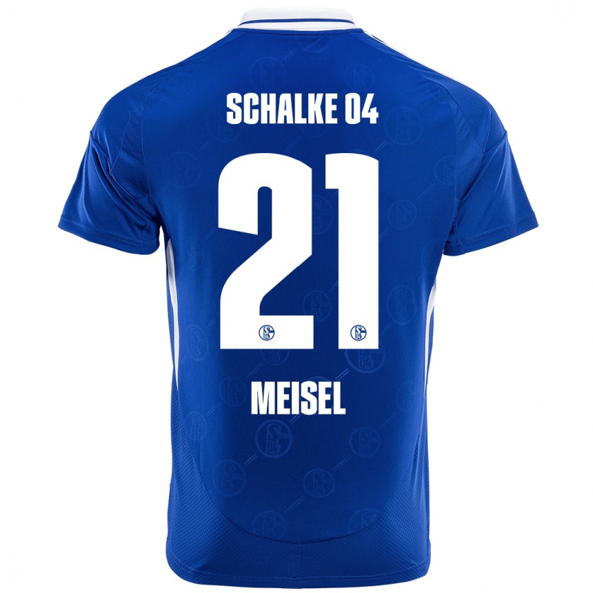 Niño Fútbol Camiseta Kelsey Meisel #21 Azul Real 1ª Equipación 2024/25