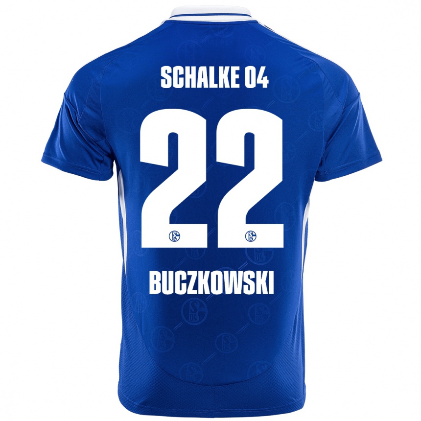 Niño Fútbol Camiseta Philip Buczkowski #22 Azul Real 1ª Equipación 2024/25