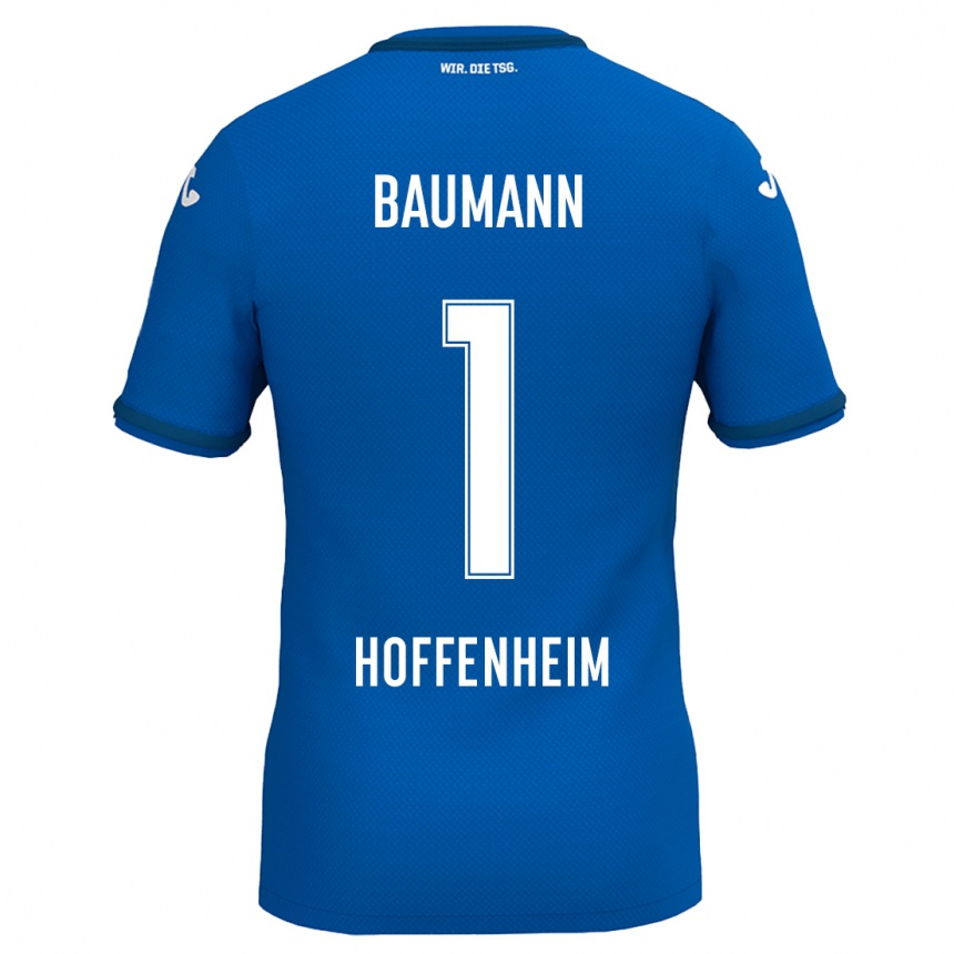 Niño Fútbol Camiseta Oliver Baumann #1 Azul Real 1ª Equipación 2024/25