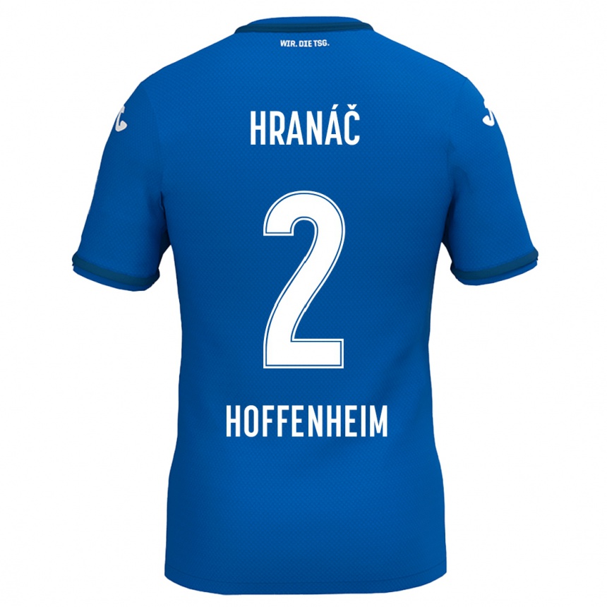 Niño Fútbol Camiseta Robin Hranac #2 Azul Real 1ª Equipación 2024/25