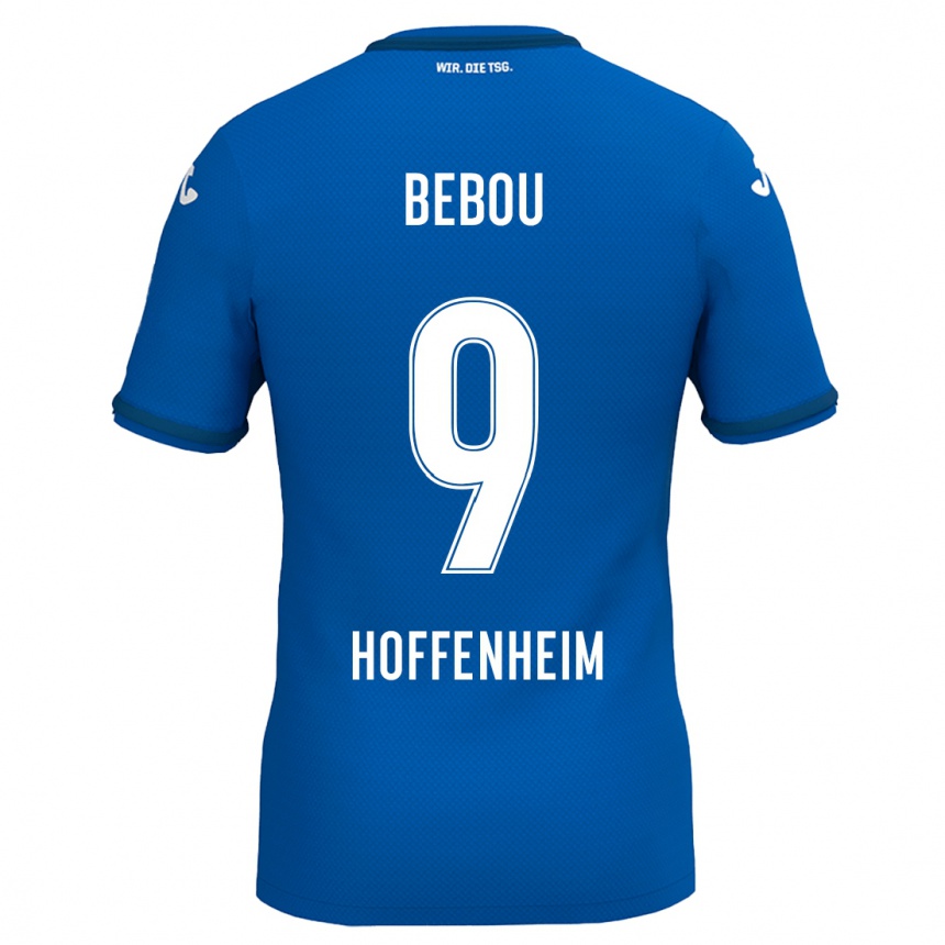 Niño Fútbol Camiseta Ihlas Bebou #9 Azul Real 1ª Equipación 2024/25