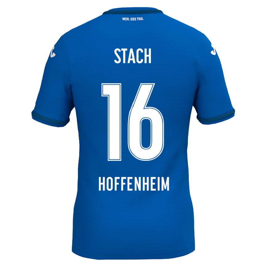 Niño Fútbol Camiseta Anton Stach #16 Azul Real 1ª Equipación 2024/25