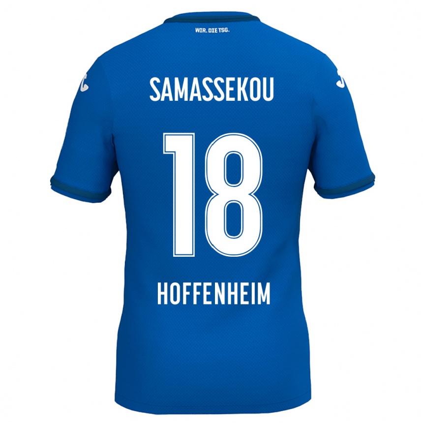 Niño Fútbol Camiseta Diadié Samassékou #18 Azul Real 1ª Equipación 2024/25