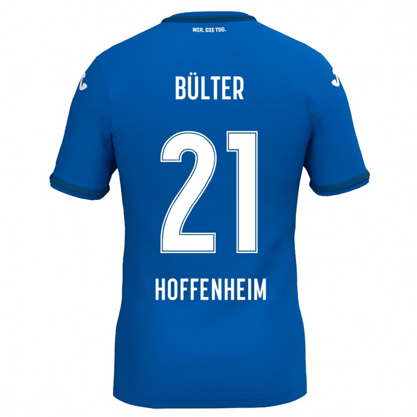 Niño Fútbol Camiseta Marius Bülter #21 Azul Real 1ª Equipación 2024/25