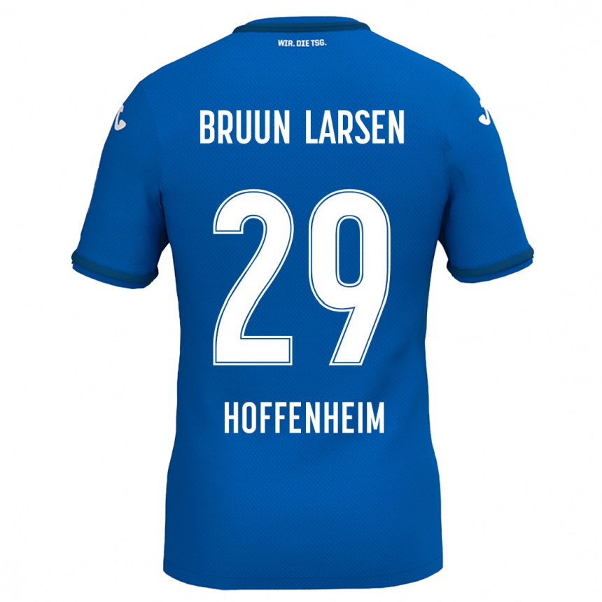 Niño Fútbol Camiseta Jacob Bruun Larsen #29 Azul Real 1ª Equipación 2024/25