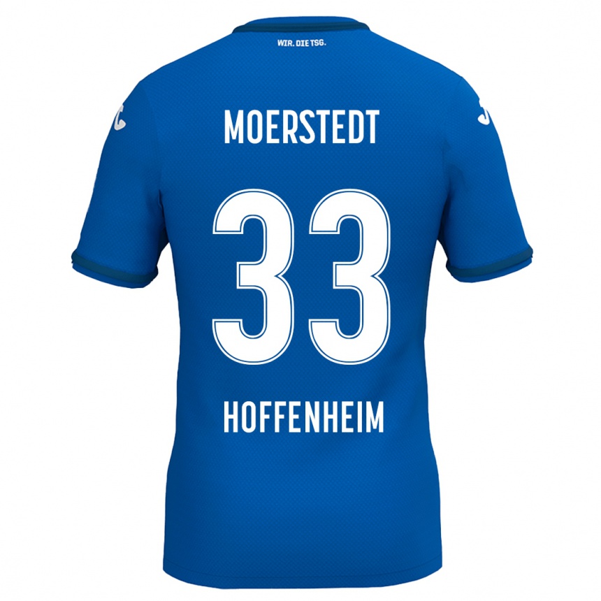 Niño Fútbol Camiseta Max Moerstedt #33 Azul Real 1ª Equipación 2024/25