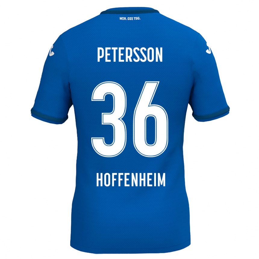 Niño Fútbol Camiseta Lúkas Petersson #36 Azul Real 1ª Equipación 2024/25