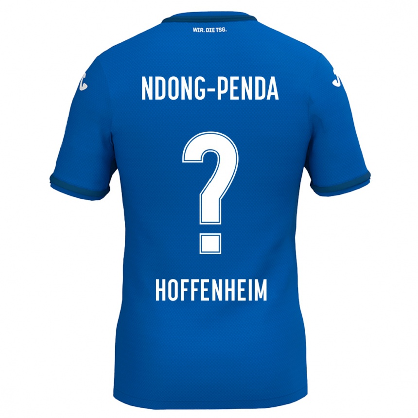 Niño Fútbol Camiseta Maxime Ndong-Penda #0 Azul Real 1ª Equipación 2024/25