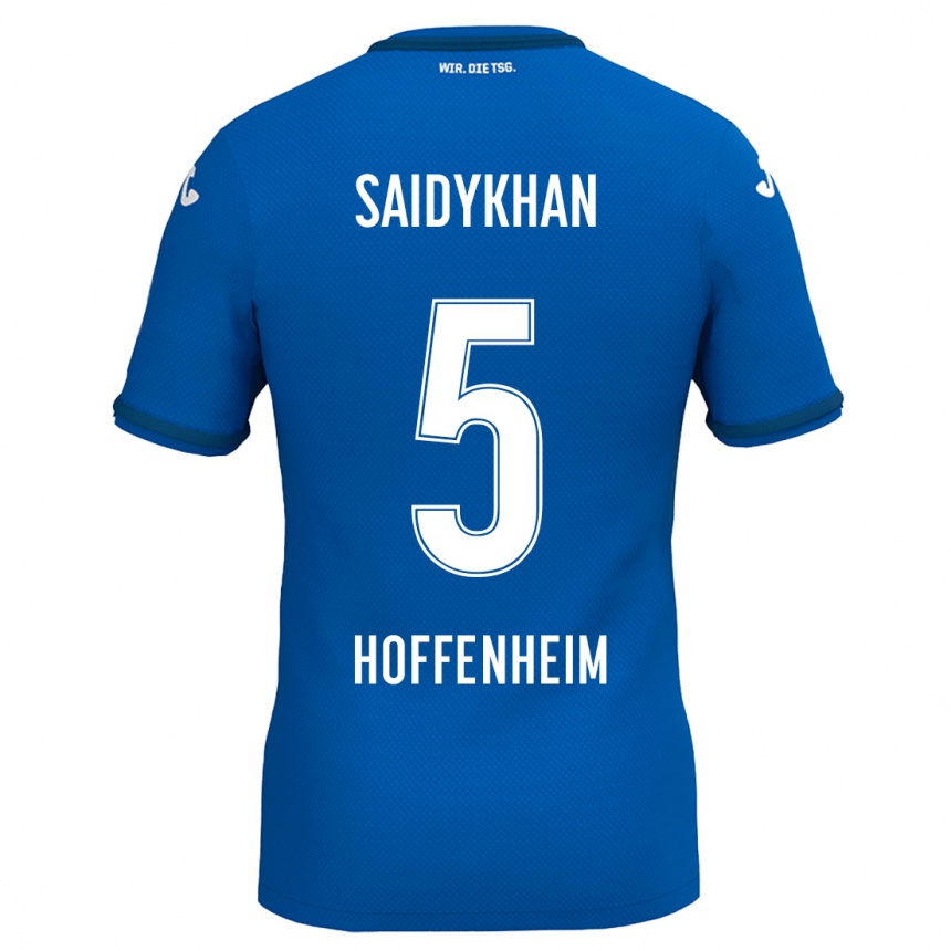 Niño Fútbol Camiseta Ibrahim Saidykhan #5 Azul Real 1ª Equipación 2024/25