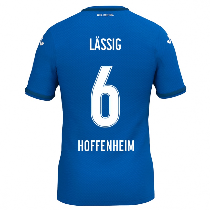 Niño Fútbol Camiseta Valentin Lässig #6 Azul Real 1ª Equipación 2024/25