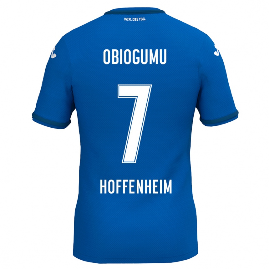 Niño Fútbol Camiseta Uche Obiogumu #7 Azul Real 1ª Equipación 2024/25