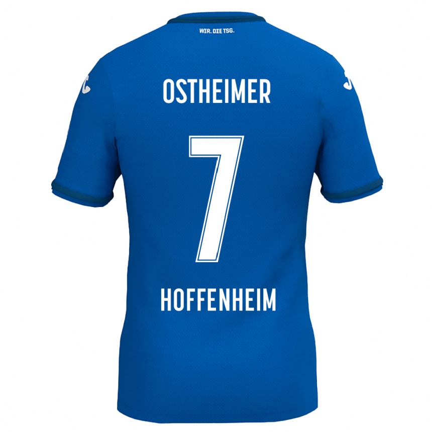 Niño Fútbol Camiseta Nevio Ostheimer #7 Azul Real 1ª Equipación 2024/25