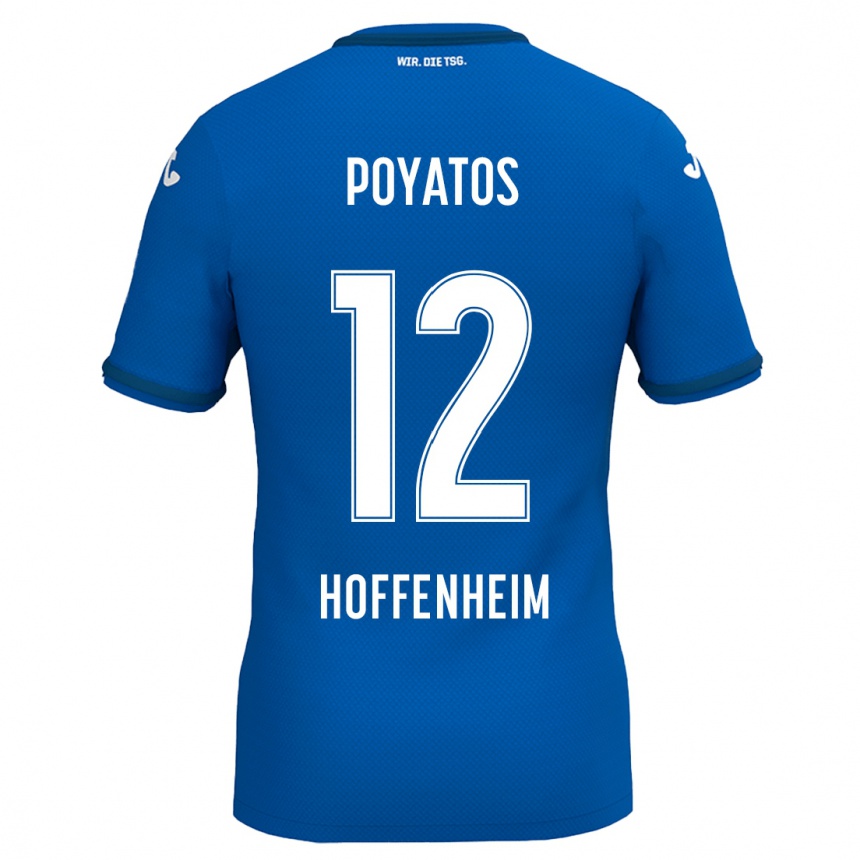 Niño Fútbol Camiseta Miguel Poyatos #12 Azul Real 1ª Equipación 2024/25