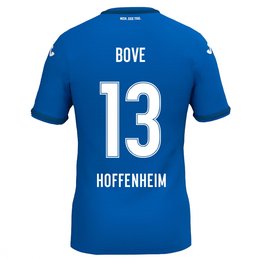 Niño Fútbol Camiseta Nevio Bove #13 Azul Real 1ª Equipación 2024/25