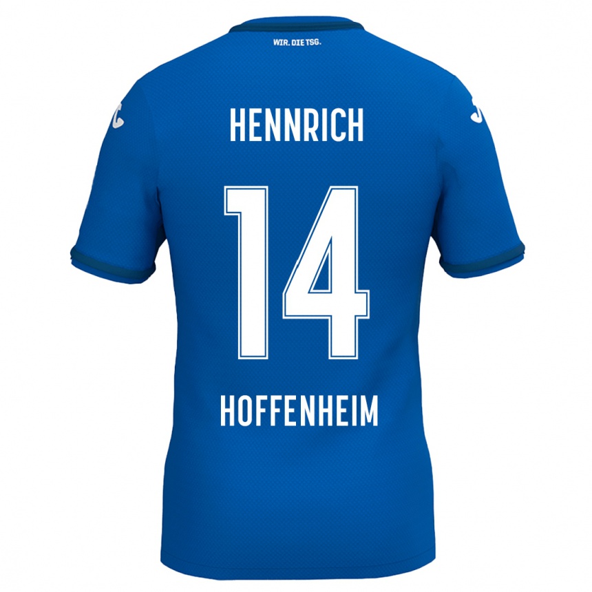 Niño Fútbol Camiseta Paul Hennrich #14 Azul Real 1ª Equipación 2024/25