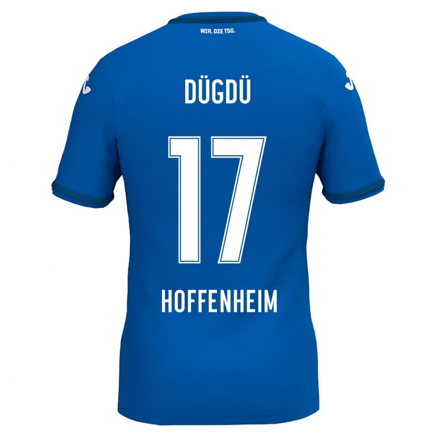 Niño Fútbol Camiseta Tamay Dügdü #17 Azul Real 1ª Equipación 2024/25