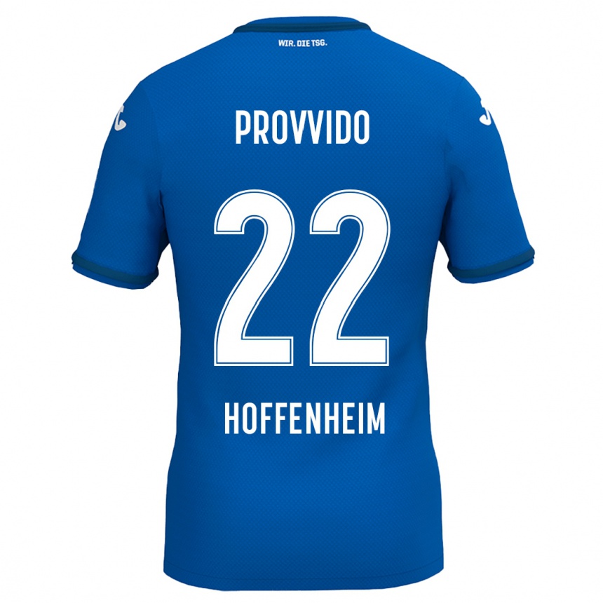 Niño Fútbol Camiseta Luca Provvido #22 Azul Real 1ª Equipación 2024/25