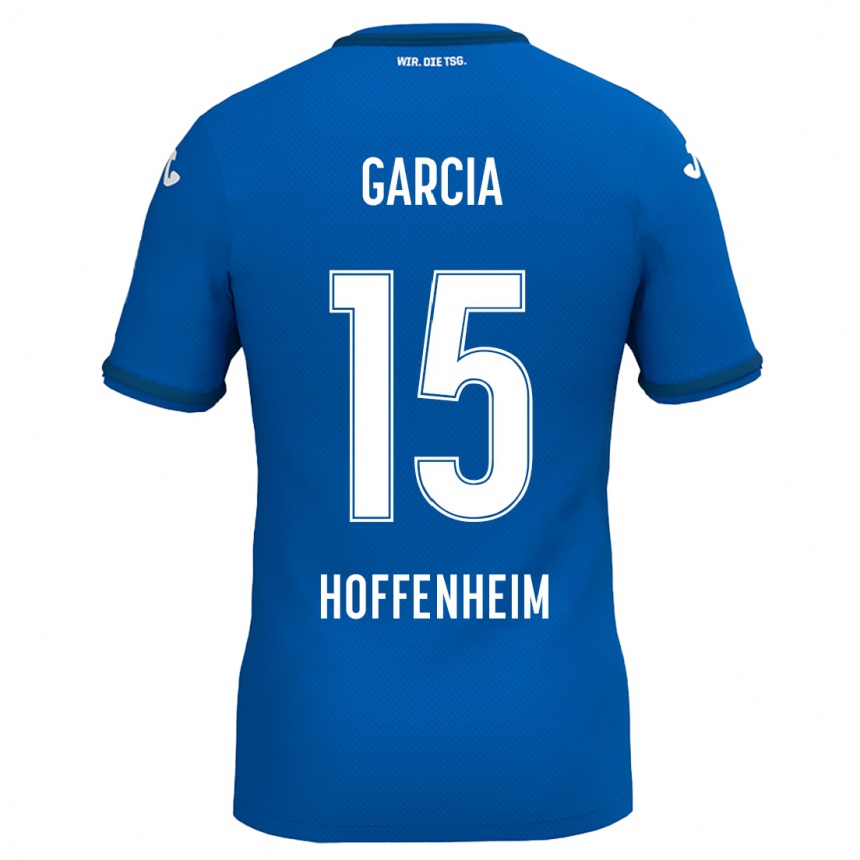 Niño Fútbol Camiseta Marta Cazalla Garcia #15 Azul Real 1ª Equipación 2024/25