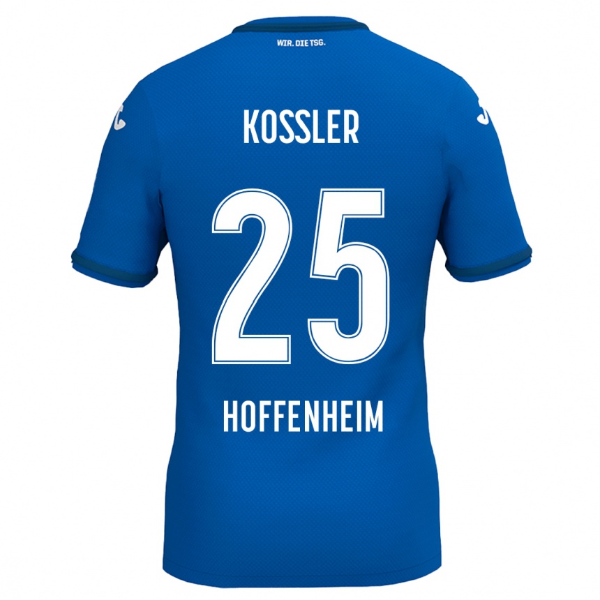 Niño Fútbol Camiseta Melissa Kössler #25 Azul Real 1ª Equipación 2024/25